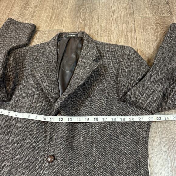 Harris Tweed Sport Coat Mens 42R Wool Harringbone Donegal - Picture 8 of 16